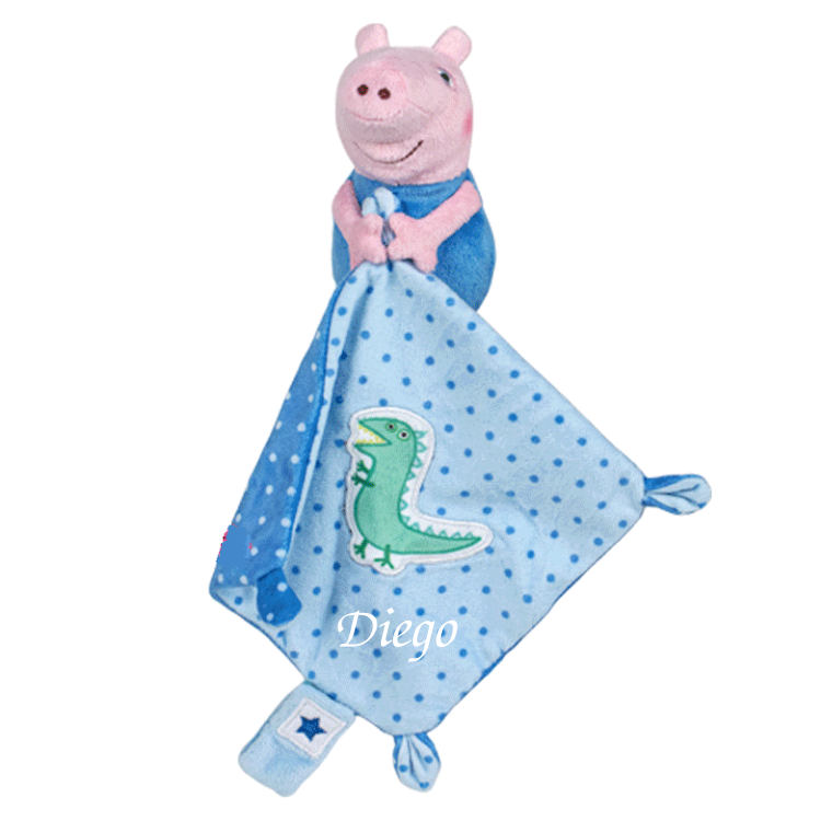 Peppa pig - plush + comforter blue crocodile 25 cm 